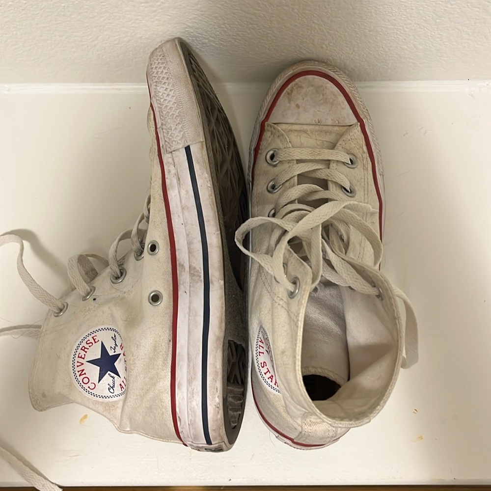 White High Top Converse | 7